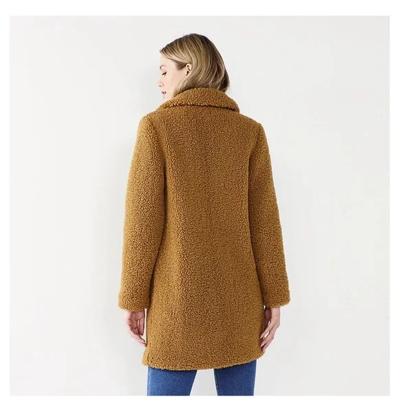 Nine West Brown Teddy Jacket - Picture 2 of 6